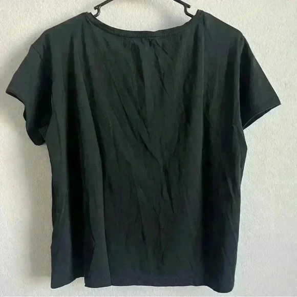 Madewell Black Classic V-Line Shirt Size M - Picture 3 of 9